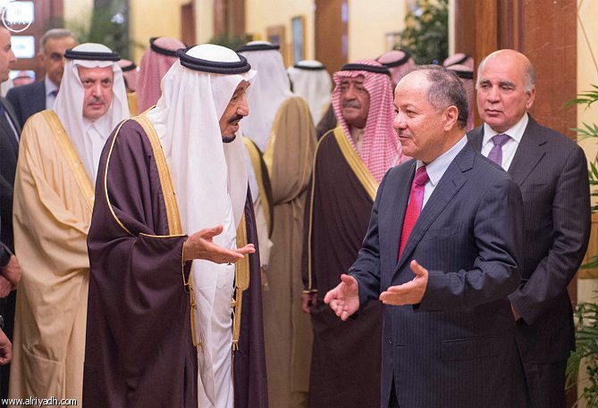 وێنه‌ و ڤيديۆ.. پادشا و ميره‌كانى سعووديه‌ پێشوازى له‌ بارزانى ده‌كه‌ن